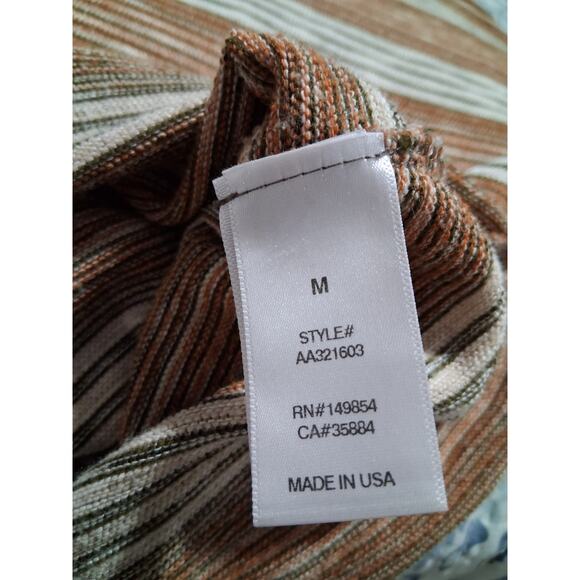 Sadie & Sage Oversized Women's size Medium Striped Knit Grungecore Academia Top - Picture 12 of 13